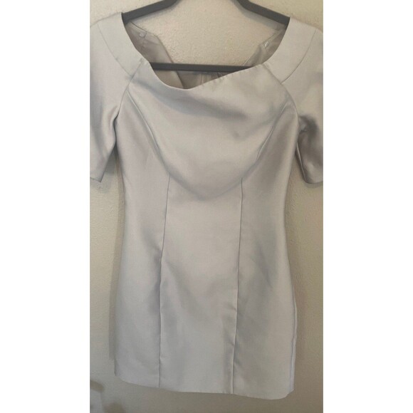 Keepsake The Label Stand Still Mini Dress Silver Size S Formal Wedding Party - Picture 2 of 11